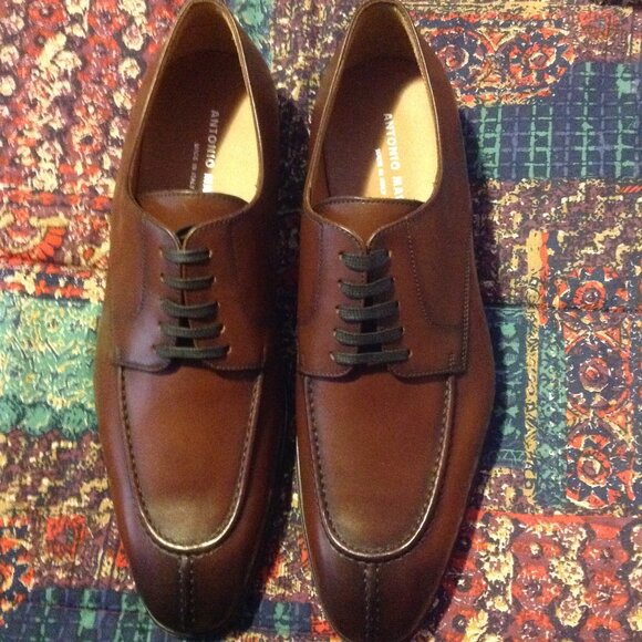 Antonio Maurizi Men\'s Brown Leather Split Toe Oxford Dress Shoes -11(EU44) - NIB main image 7